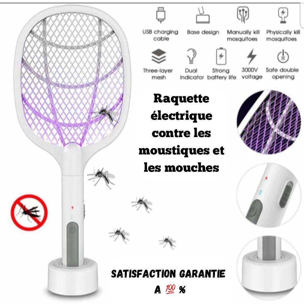 RAQUETTE ANTI-MOUSTIQUE ÉLECTRIQUE (Contre tout insecte volant🦗🦟)