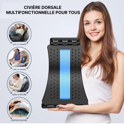 🔥 CIVIÈRE DORSALE ORTHOPÉDIQUE – FINI LE MAL DE DOS ! 🔥