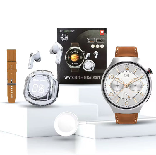 D21 Smart Watch + Écouteurs Bluetooth