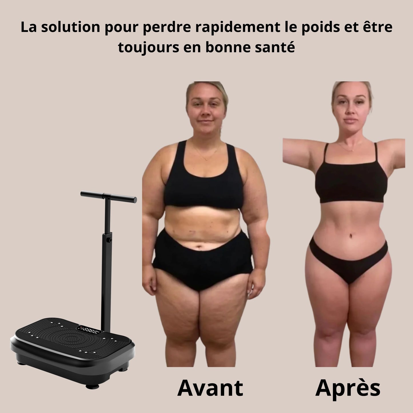 Vibromasseur Fitness Pro - 99 Niveaux — Votre Coach Minceur Personnel à Domicile