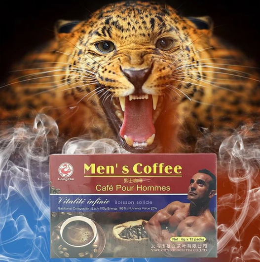 MEN'S COFFEE — Une Seule Tasse Suffit · Énergie, Endurance & Performance au Top
