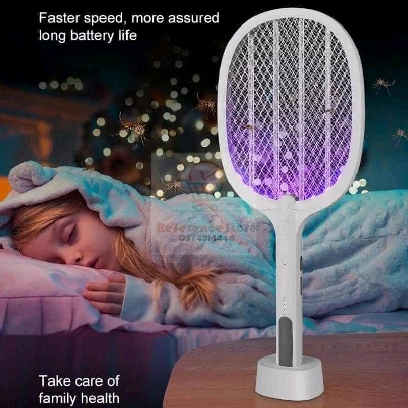 RAQUETTE ANTI-MOUSTIQUE ÉLECTRIQUE (Contre tout insecte volant🦗🦟)