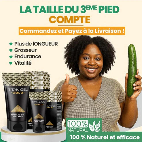 Gel Titan Gold Original — Devenez Inoubliable au Lit en Moins de 2 Semaines