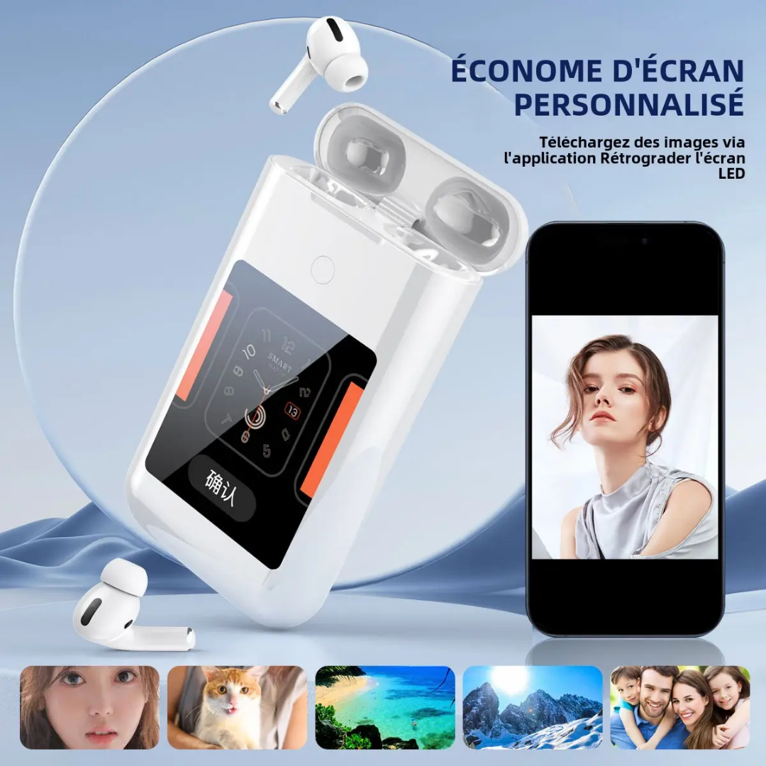 A98 BOX TWS – Écouteurs Sans Fil + Powerbank 8000mAh !            DISPONIBLE EN COULEUR BLANCHE UNIQUEMENT
