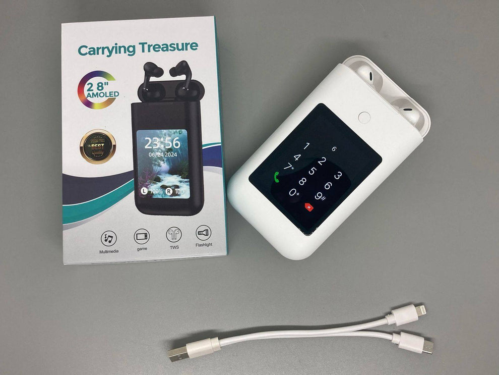 A98 BOX TWS – Écouteurs Sans Fil + Powerbank 8000mAh !            DISPONIBLE EN COULEUR BLANCHE UNIQUEMENT